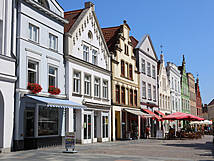 Häuser am Güstrower Marktplatz